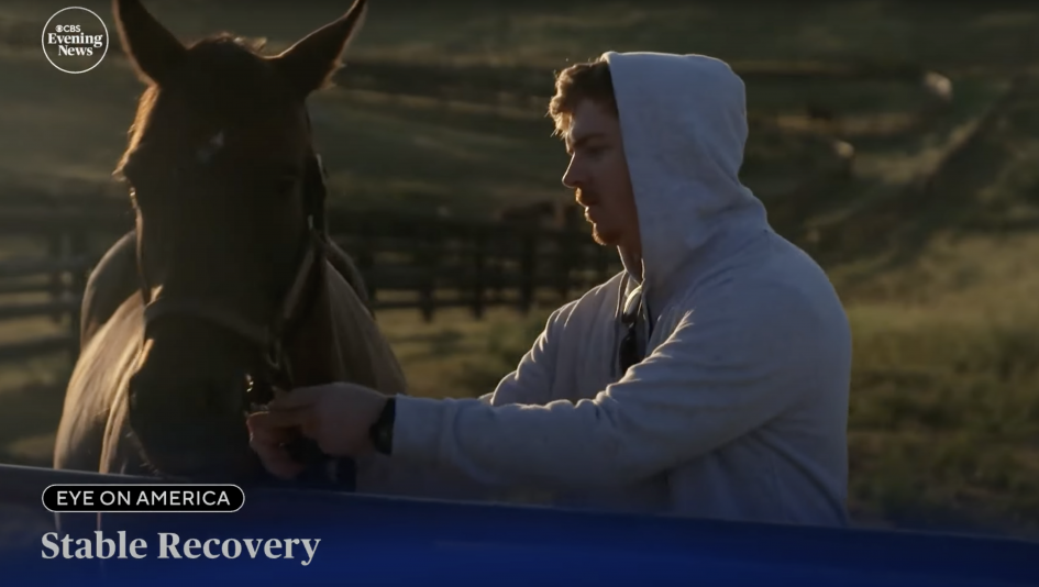 CBS Evening News: Thoroughbreds Give People in Recovery a Second Chance at Life